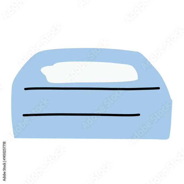 Obraz Backpack with survival kit illustration