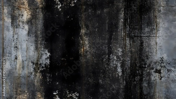 Obraz A dark, textured surface with vertical streaks and stains.