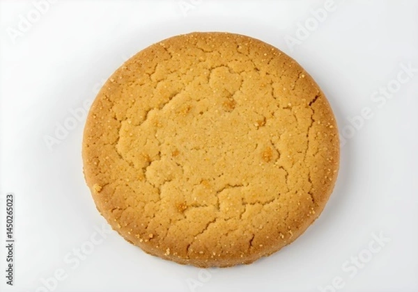 Fototapeta  Round Ginger Biscuit on White background 