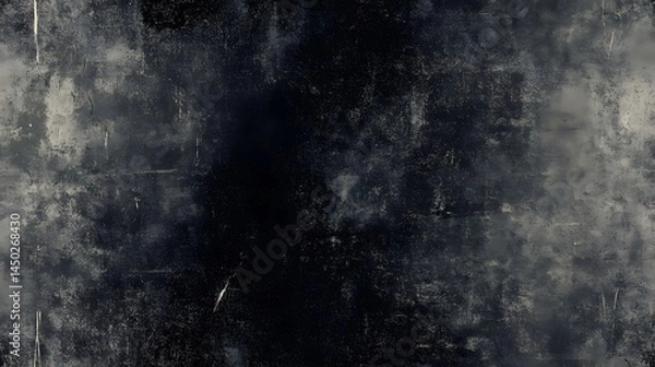 Fototapeta Dark, textured surface with muted tones and distressed patterns.