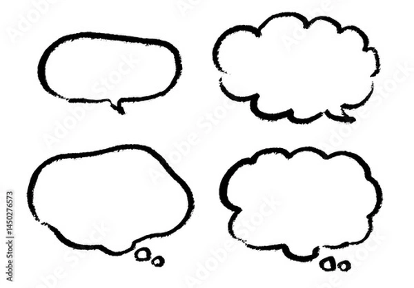 Obraz 毛筆のふきだし