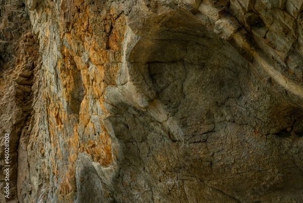 Obraz Texture wall rock sea shore for abstract background.