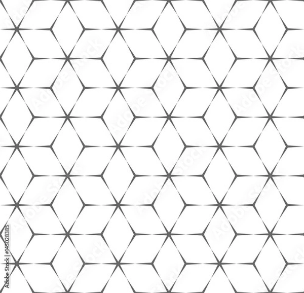 Obraz Vector seamless pattern. Modern stylish texture. Monochrome geometric pattern with hexagonal tiles