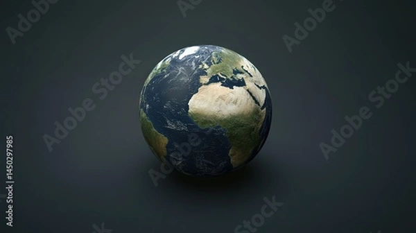 Obraz Celebrate World Earth Day with Our Interactive 3D Earth Model - Explore, Educate, and Embrace Sustainability
