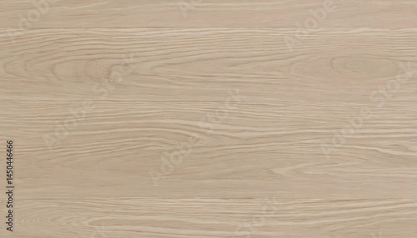 Fototapeta Elegant light oak wood plank flooring with a fine grain texture, ideal for interior design and architectural visualization.