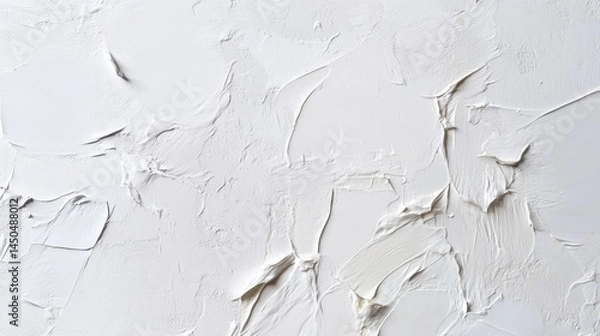 Obraz Abstract textured surface of white plaster.