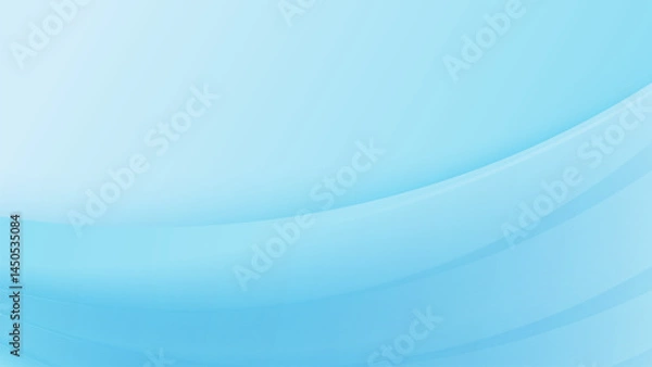 Fototapeta Minimal Abstract Light Blue Background with Soft Gradient Overlay for Modern Digital Design, Business Presentation, and Technology Template