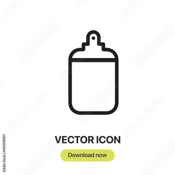 Fototapeta Cutting Board icon vector. Linear-style sign for mobile concept and web design. Cutting Board symbol illustration. Pixel vector graphics - Vector.
