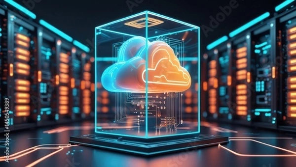 Fototapeta Cloud Computing Infrastructure