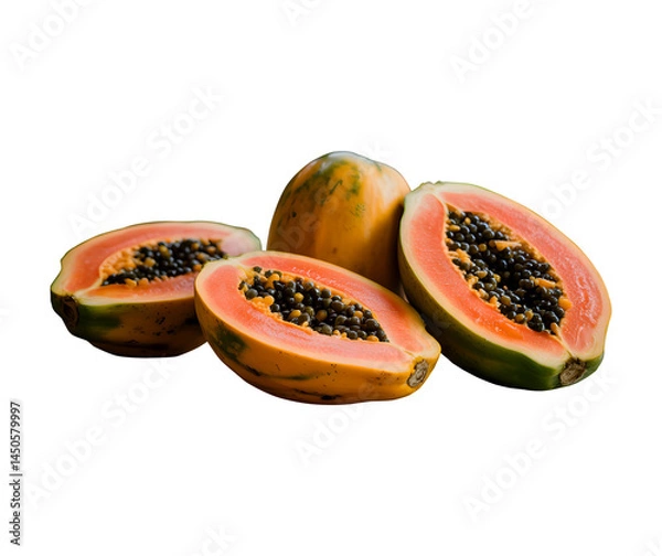 Obraz papaya isolated on white background