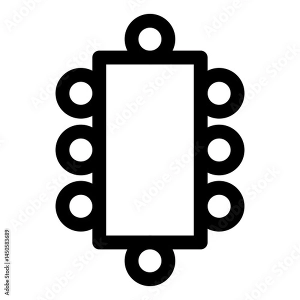 Fototapeta table icon