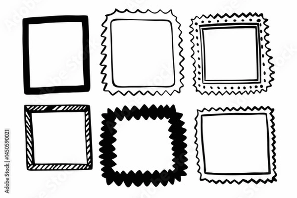 Obraz set of vector frames