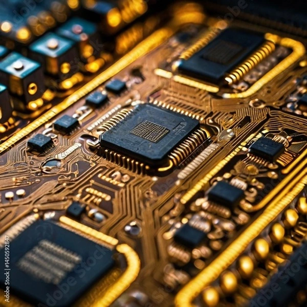 Fototapeta electronic circuit board