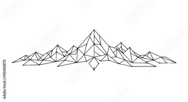 Fototapeta vector illustration of a pine tree