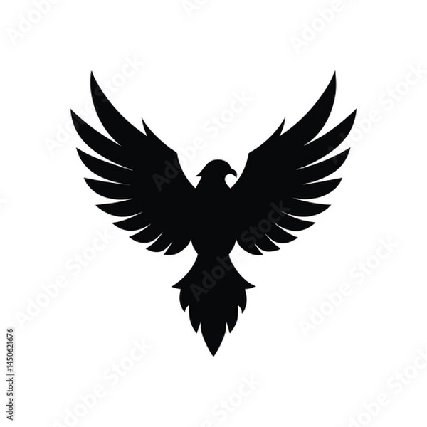 Obraz eagle in flight vector art illustration