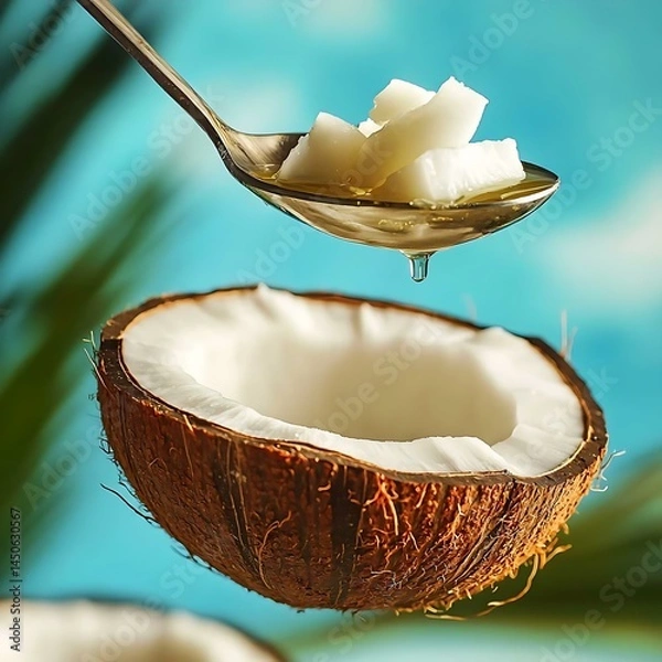 Obraz coconut on a white background