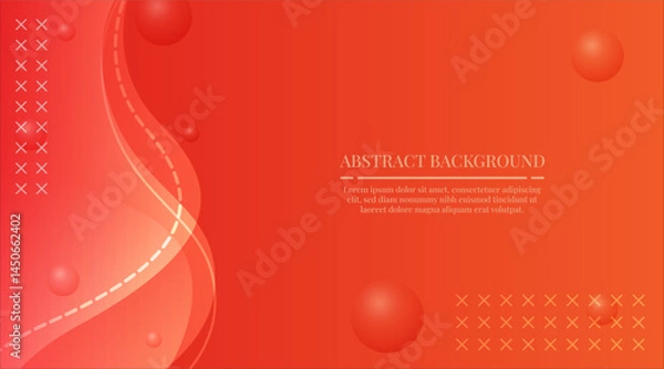 Obraz abstract background waves and circles gradient