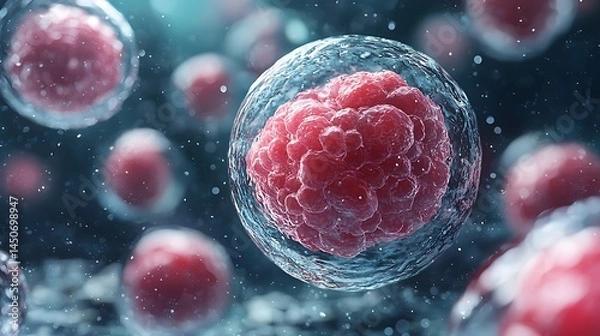 Obraz Microscopic view of cells