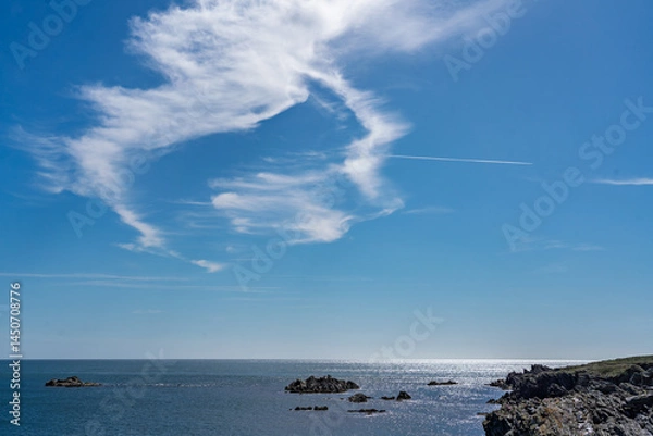 Fototapeta Walking around The Range coastal path Anglesey