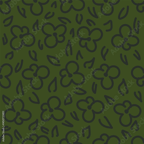 Obraz green seamless pattern