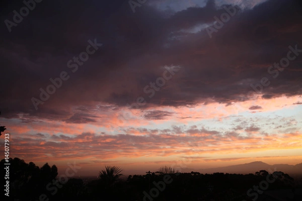 Obraz beautiful sky at sunset