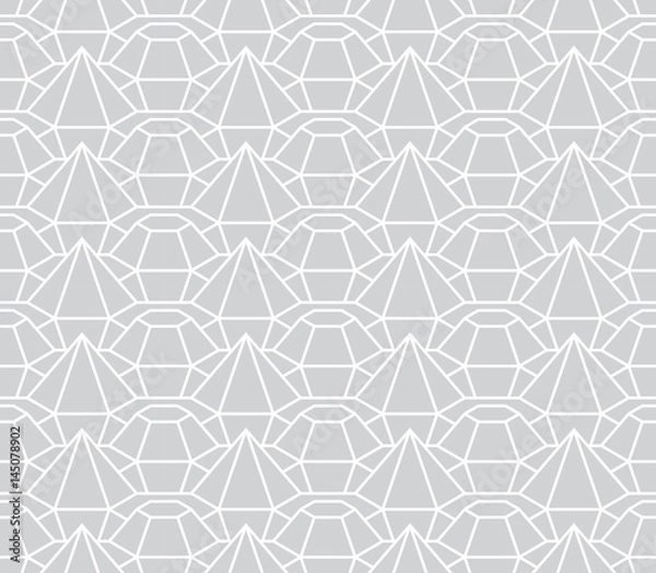 Fototapeta geometric 3d relief outline hexagon grid texture pattern