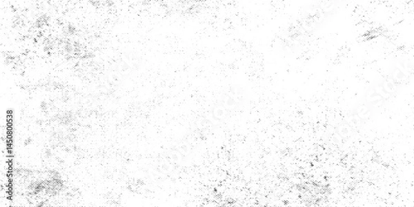 Obraz Distressed black texture. Dark grainy texture on white background. Dust overlay textured. Grain noise particles. Rusted white effect. Grunge design elements. Vector