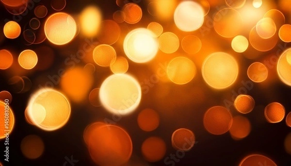 Fototapeta abstract orange bokeh background