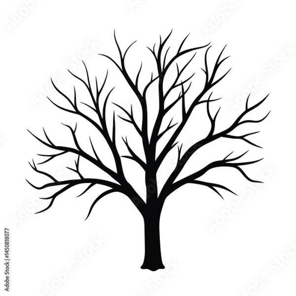 Obraz Abstract Natural Tree Silhouette