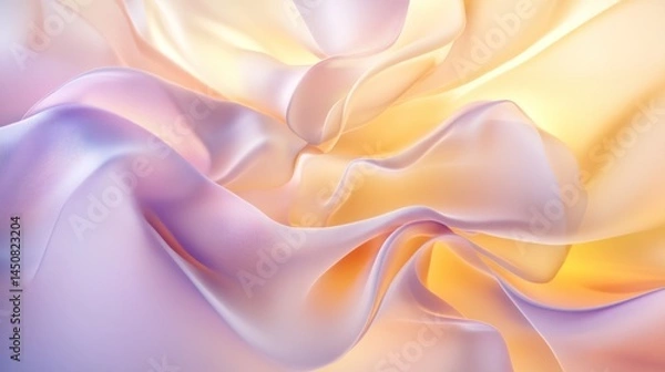 Obraz Abstract pastel silk fabric with soft folds and light.