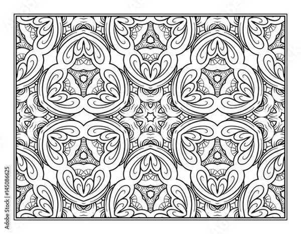 Obraz Fantasy decorative pattern coloring page