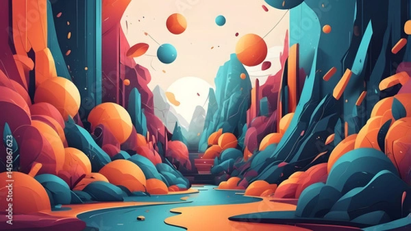 Obraz Colorful abstract background. colorful abstract wallpaper