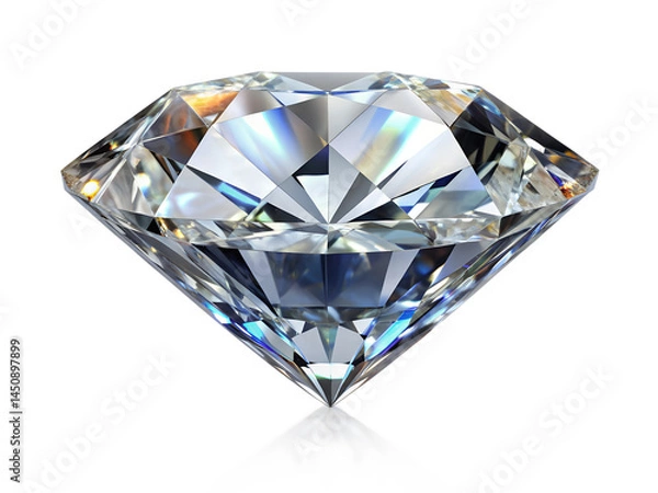 Obraz diamond on white background