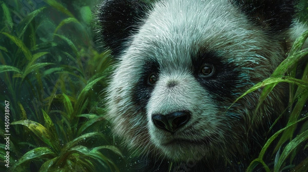 Obraz panda in the forest