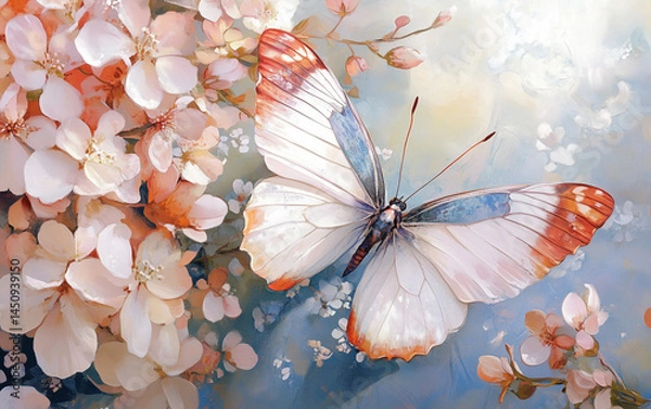 Obraz butterfly on a flower