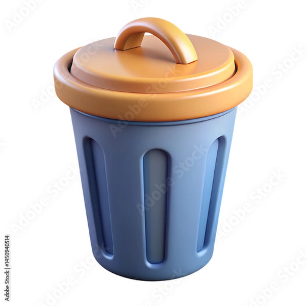 Fototapeta Trash - 3D Render with Transparent Background