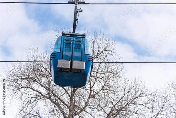 Obraz chair lift for skiing