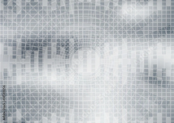 Fototapeta Gray wave abstract background vector