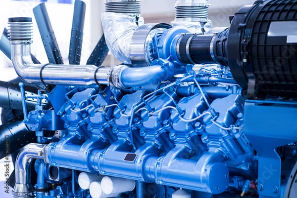 Obraz Diesel engine for boat