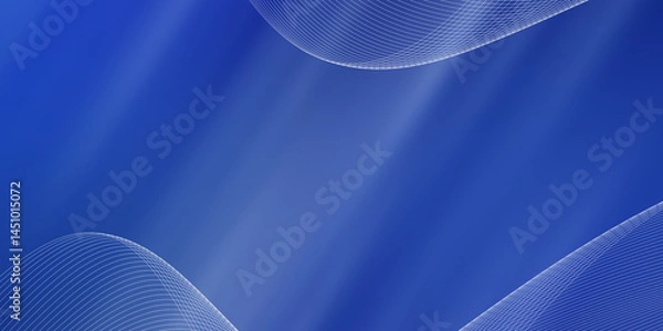 Obraz abstract blue background with lines, abstract blue wave background, background for poster, cards, wallpaper or texture
