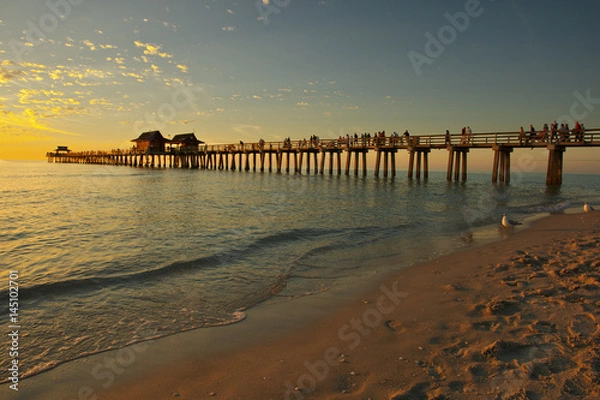 Obraz Naples pier beach