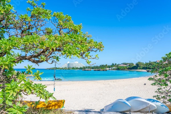 Obraz 恩納村海浜公園ナビービーチ