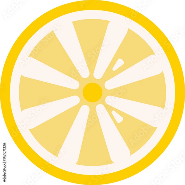Fototapeta Geometic Lemon Slice Graphic