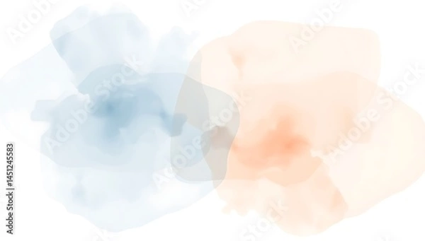 Fototapeta Minimal Abstract Wash in Muted Pastel Tones

