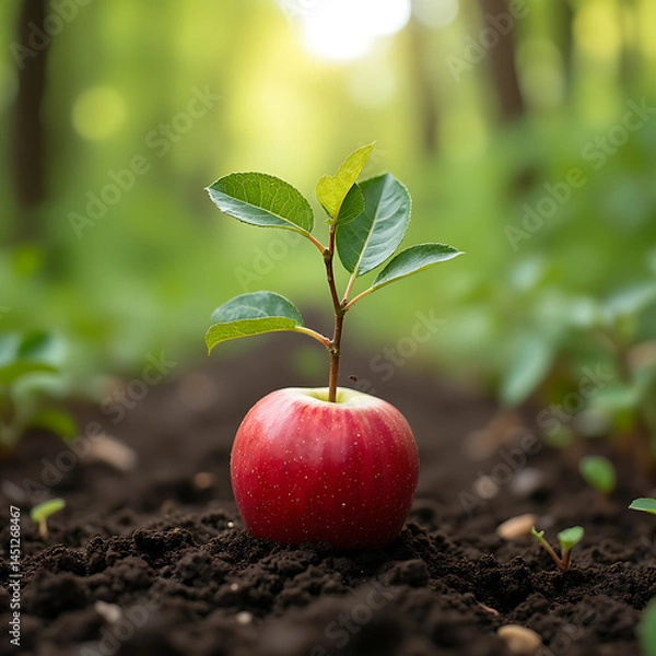 Obraz plántulas de manzano