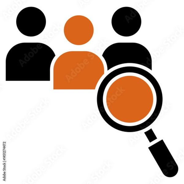 Fototapeta Customer Focus Icon Element For Design