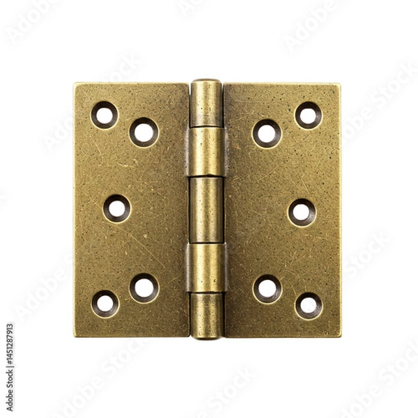 Obraz Door hinges isolated on transparent background