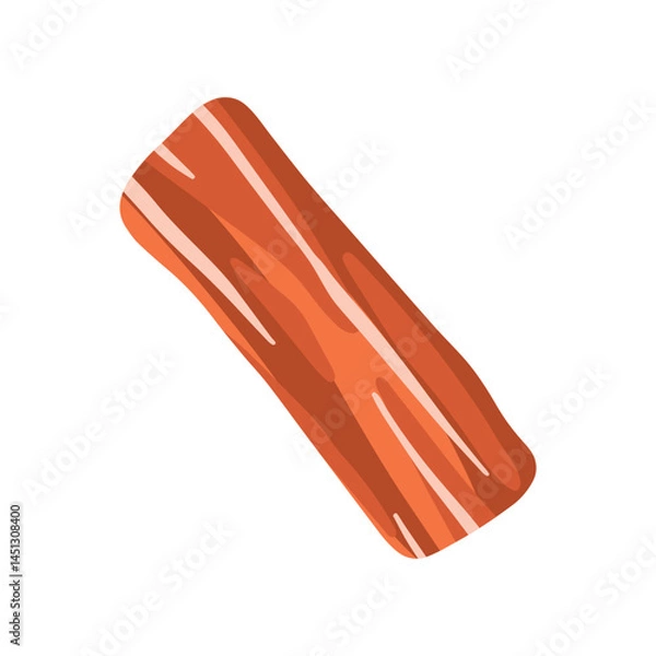 Obraz Bacon and meat icon for protein food ingredient vector illustration