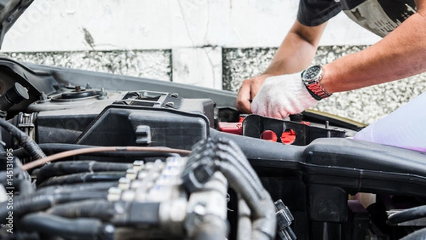 Obraz Check car battery