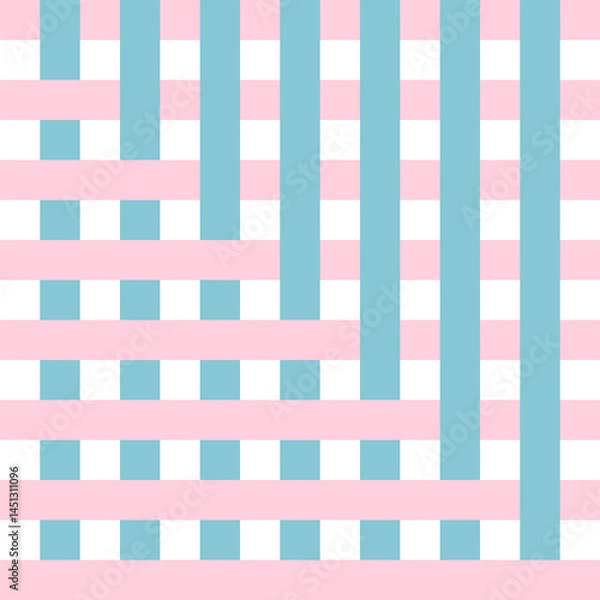 Obraz Geometric pink and blue pattern design. 